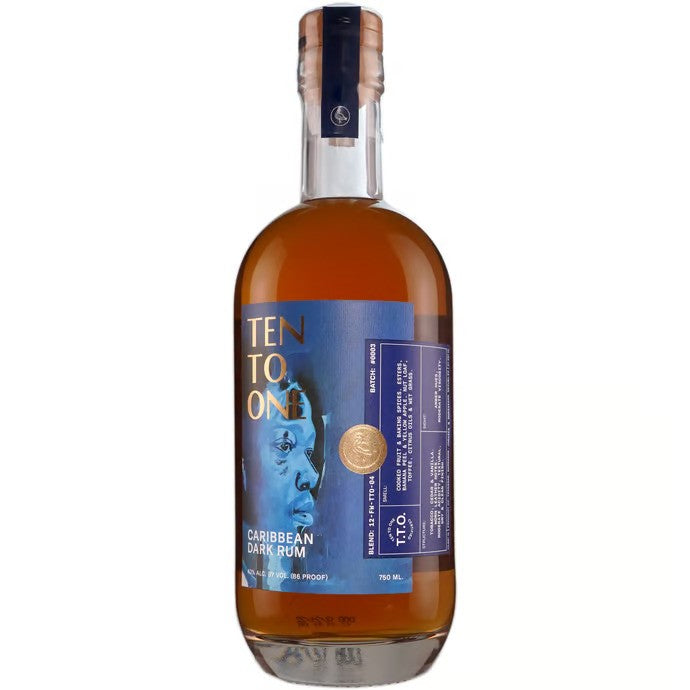 Ten To One - Black History Month  Artist Devin B Johnson Edition Caribbean Dark Rum - TIPXY