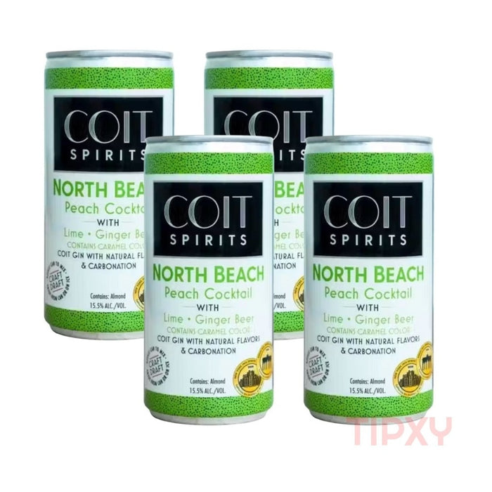 Coit Spirits - North Beach Peach Cocktail Ready to Serve 4/pk - TIPXY