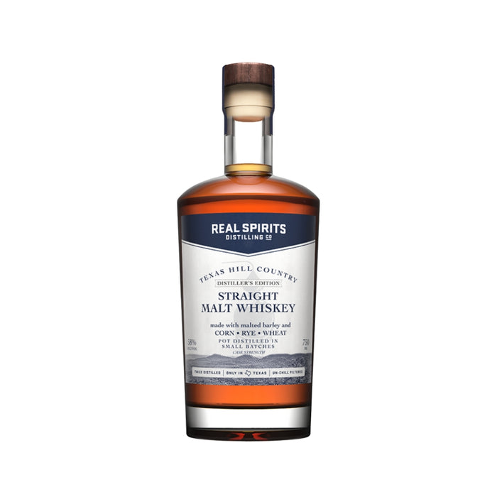 Real Spirits - Texas Hill Country Distiller's Edition Straight Malt Whiskey