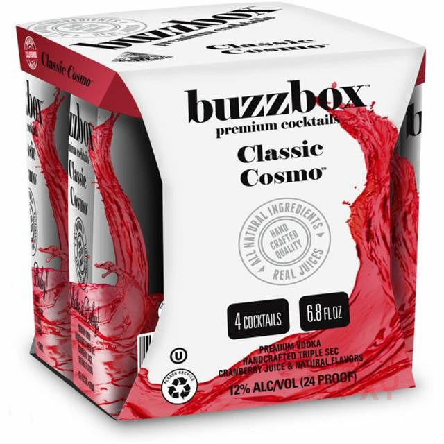 Buzzbox Premium Cocktails Classic Cosmo (4 Pack) - TIPXY