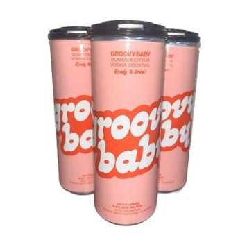 Groovy Baby - Summer Citrus Vodka Ready to Drink Cocktail (4 Pack) - TIPXY