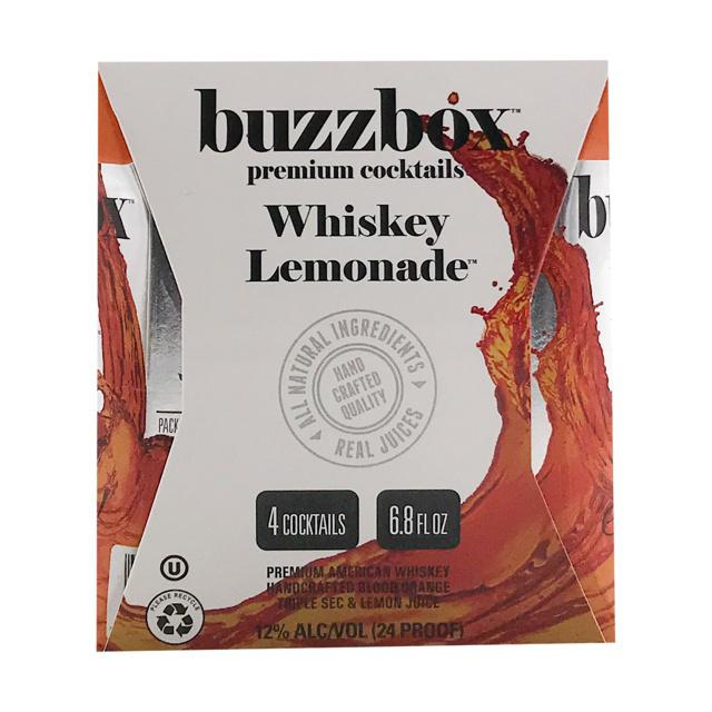 Buzzbox Premium Cocktails Whiskey Lemonade (4 Pack) - TIPXY
