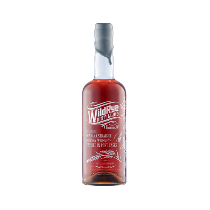 Wildrye Distilling - Five Drops Montana Straight Bourbon Whiskey 10th Anniversary Edition - TIPXY