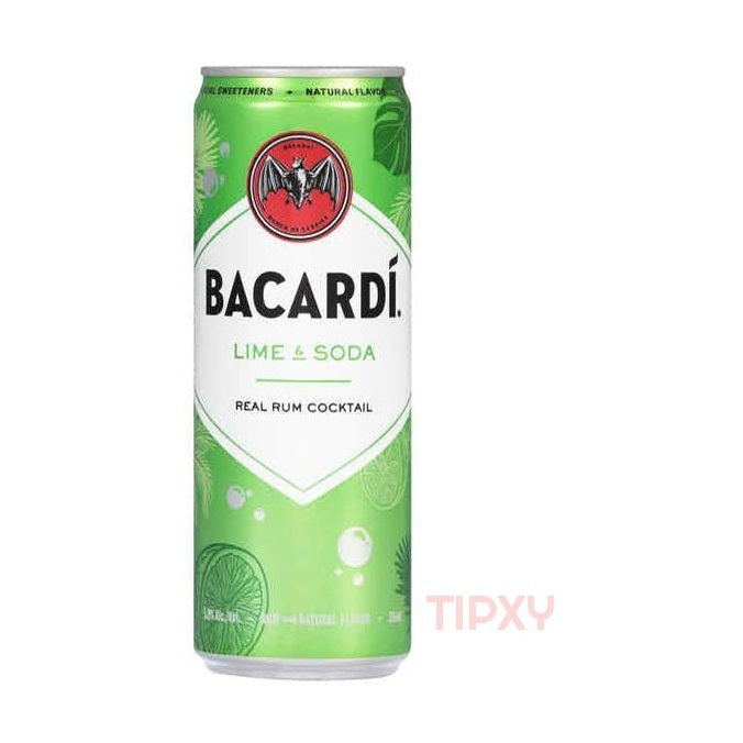 Bacardi - Lime & Soda Rum Cocktail Ready to Serve - TIPXY