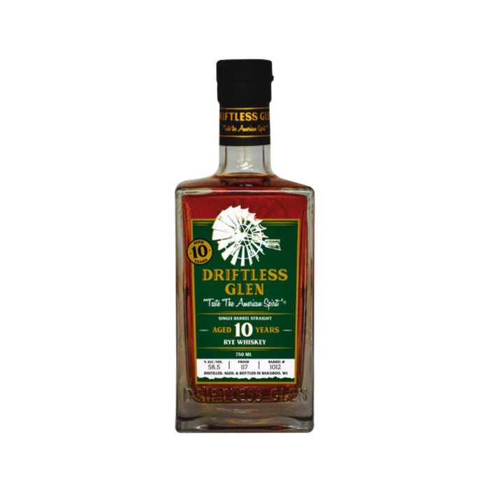 Driftless Glen - 10 Year Cask Strength Single Barrel Straight Rye Whiskey