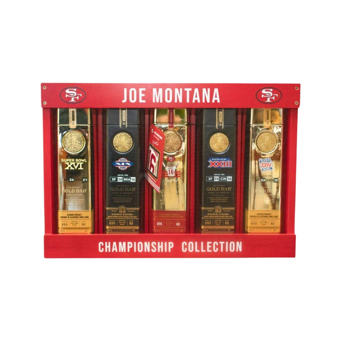 Gold Bar - Joe Montana Championship Collection Whiskey Box Set - TIPXY