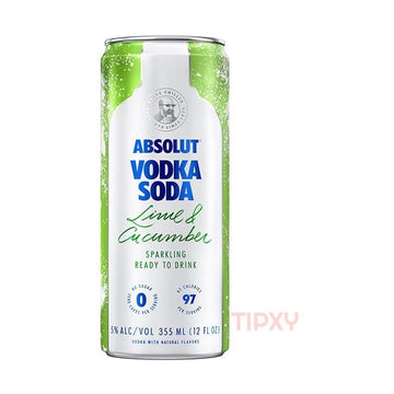 Absolut - Lime & Cucumber Vodka Soda - TIPXY
