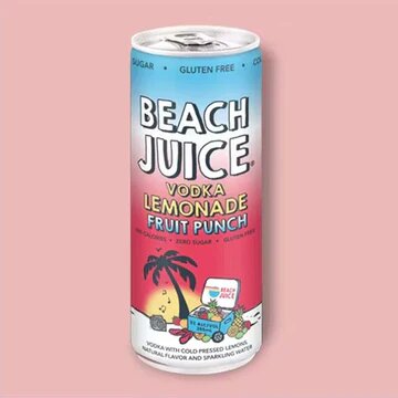 Beach Juice - Lemonade Fruit Punch Vodka Cocktail 4/355ml - TIPXY