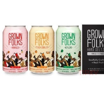 Grown Folks - Hard Seltzer Variety Pack 6 pack - TIPXY