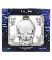 Crystal Head - Vodka gift set with shot glasses