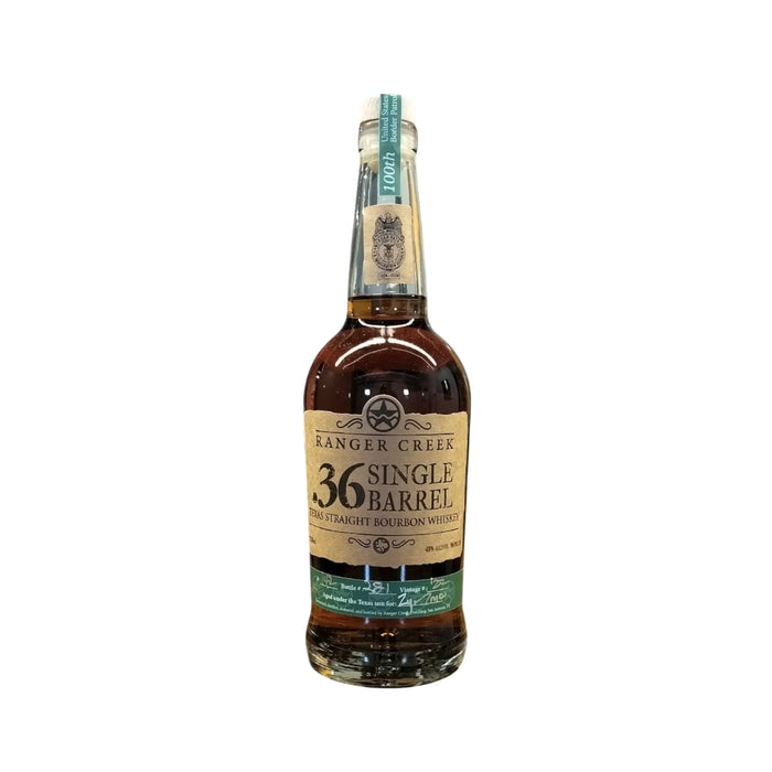 Ranger Creek Distilling- .36 Single Barrel Texas Straight Bourbon Whiskey Border Patrol 100th Anniversary Edition