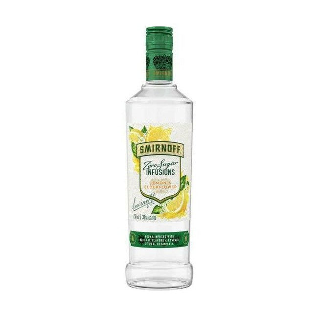 Smirnoff - Zero Sugar Infusions Lemon and Elderflower Vodka - TIPXY
