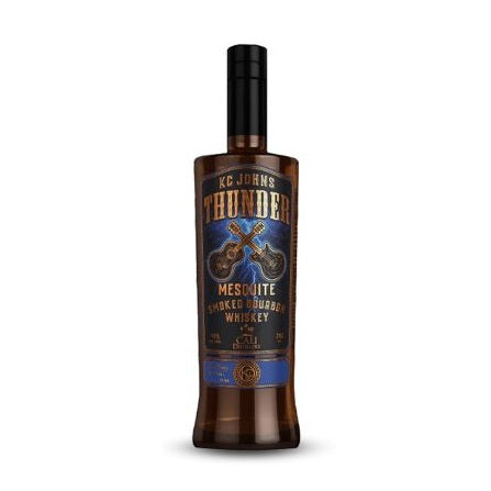 Cali Distillery - KC Johns Thunder Bourbon Whiskey with Smoked Mesquite - TIPXY