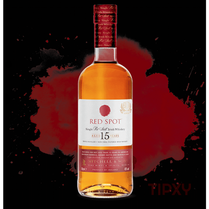 Spot Whiskeys - Red Spot 15 year old Single Pot Still Irish Whiskey - TIPXY