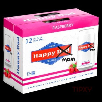 Happy Mom - Raspberry (12 pack) - TIPXY