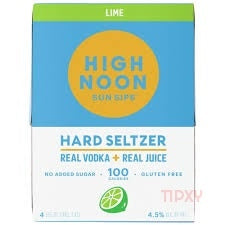 High Noon - Sun Sips Lime Vodka & Soda Ready to Serve Hard Seltzer - TIPXY