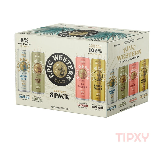 Epic Western - Variety Pack Ready to Drink Cocktail (8 Pack) - TIPXY
