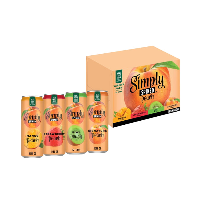 Simply Spiked - Peach Ready to Drink Cocktail Variety Pack (12 Pack) - TIPXY