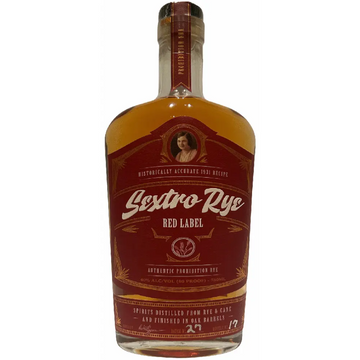 Sextro Rye - Red Label Authentic Prohibition Rye Whiskey - TIPXY