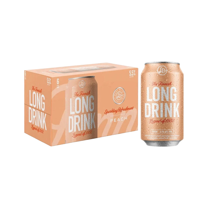 The Finnish Long Drink - Peach Ready to Drink Cocktail (6 Pack) - TIPXY