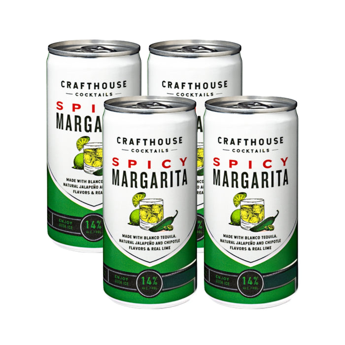 Crafthouse Cocktails - Spicy Margarita Ready to Drink Cocktail (4 Pack) - TIPXY