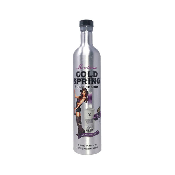 Bozeman Spirits - Montana Cold Spring Huckleberry Vodka - Metal Bottle - TIPXY