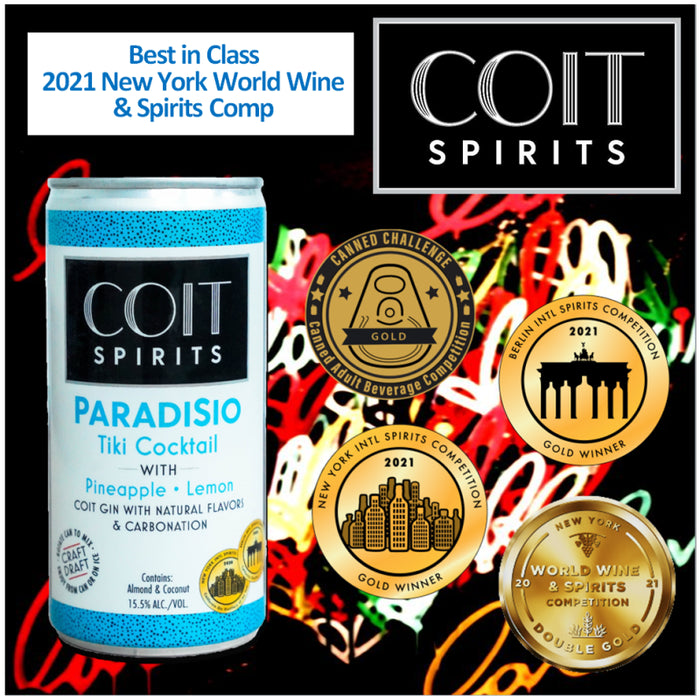 Coit Spirits - Paradisio Tiki Cocktail Ready to Serve 4/pk - TIPXY