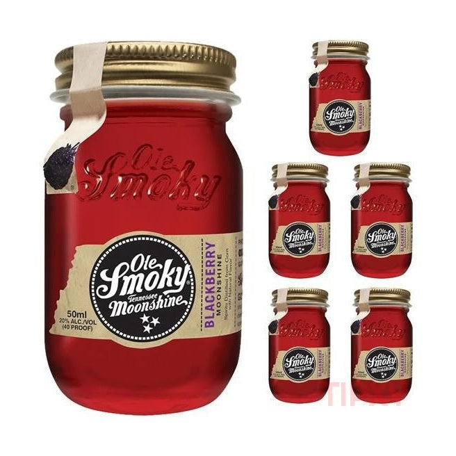 Ole Smoky - Blackberry Moonshine Minis (6 Pack) - TIPXY