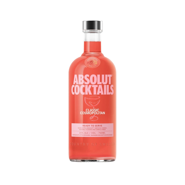 Absolut Cocktails - Classic Cosmopolitan Ready to Serve Cocktail - TIPXY