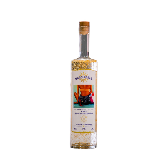 Beach Ball Spirits - Gold Glitter Vodka with 24K Gold Glitter - TIPXY