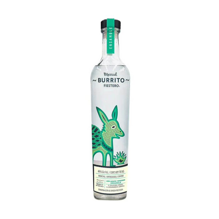 Burrito Fiestero - Mezcal Artesanal Joven Durango Ensamble Verde Cenizo - TIPXY