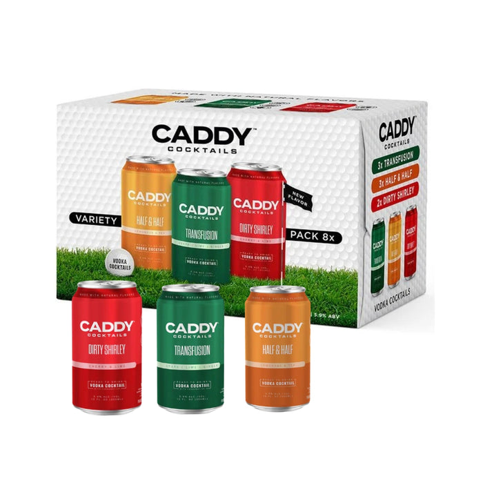 Caddy Cocktails - Ready to Drink Variety 8 Pack ( 3 Flavors) - TIPXY