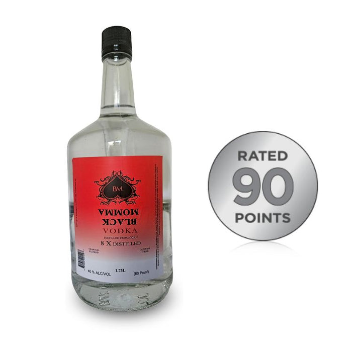 Black Momma - Vodka 1.75L 8x Distilled,  Gluten Free! - TIPXY