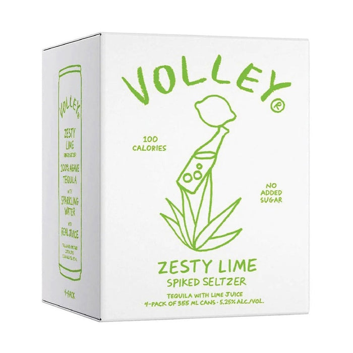 Volley - Zesty lime Seltzer (4 pack) - TIPXY