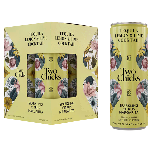 Two Chicks - Sparkling Citrus Margarita Ready to Drink Cocktail (4 Pack) - TIPXY