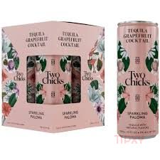 Two Chicks - Sparkling Paloma Ready to Drink Cocktail (4 pack) - TIPXY
