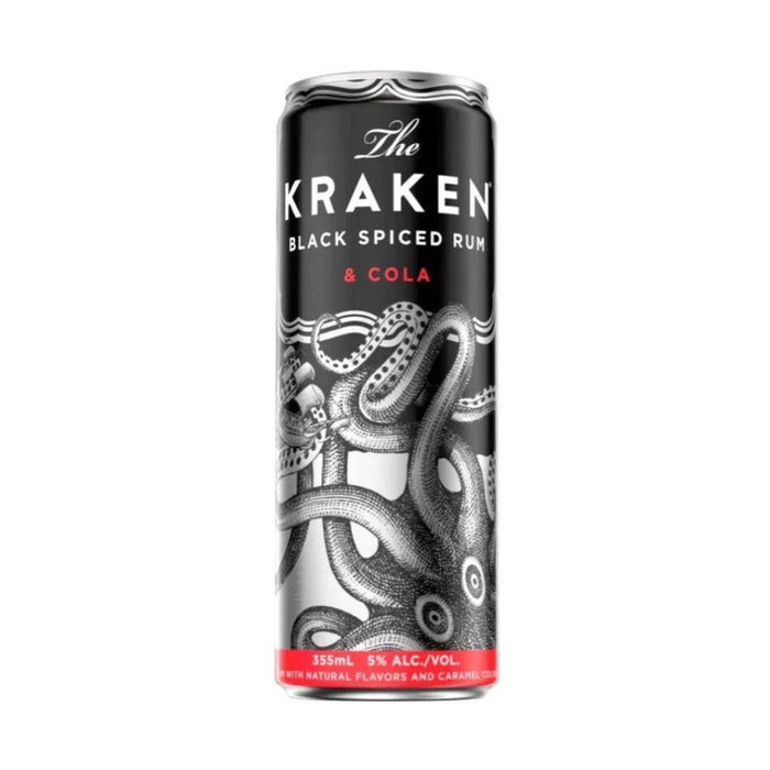 The Kraken - Black Spiced Rum and Cola Ready to Serve Cocktail (4 Pack) - TIPXY