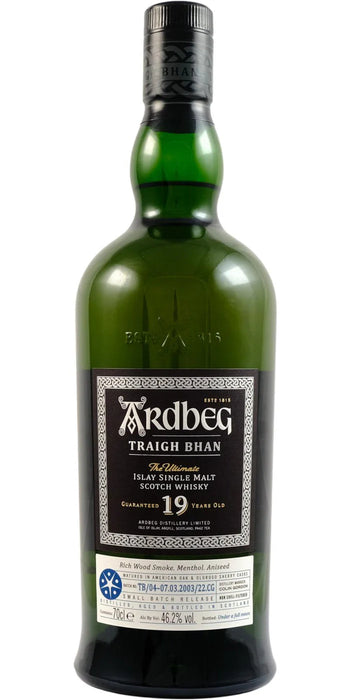 Ardbeg - Traigh Bhan The Ultimate Islay Single Malt Scotch Whiskey (Batch TB/04-07.03.2003/22.CG)