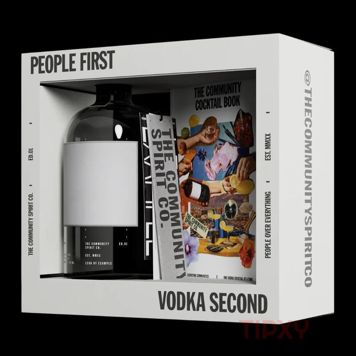 The Community Spirit Co. - Vodka with Cocktail Recipe Book - TIPXY