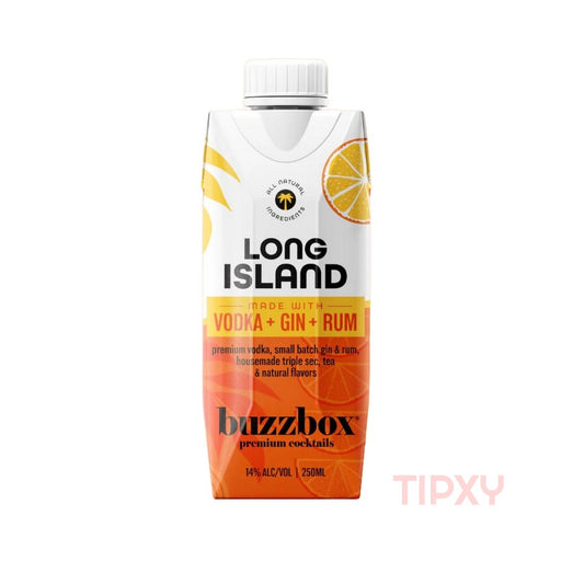 Buzzbox Premium Cocktails Long Island (4 Pack) - TIPXY