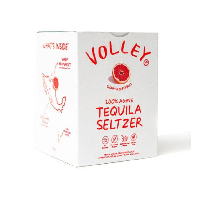Volley - Sharp Grapefruit Tequila Soda (4 pack) - TIPXY