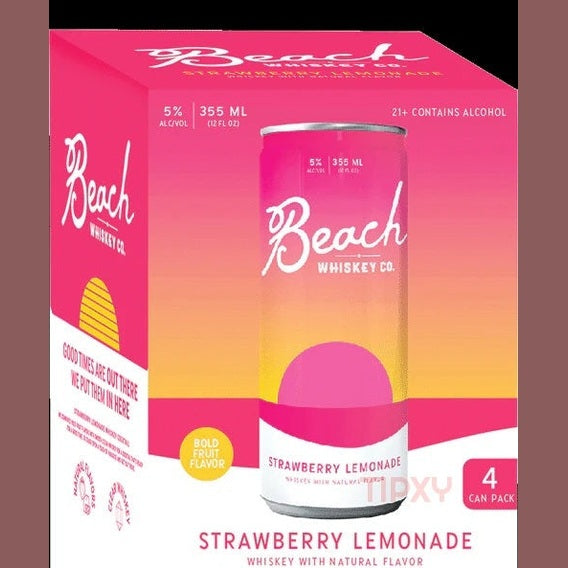 Beach Whiskey Co - Strawberry Lemonade (4 Pack) - TIPXY