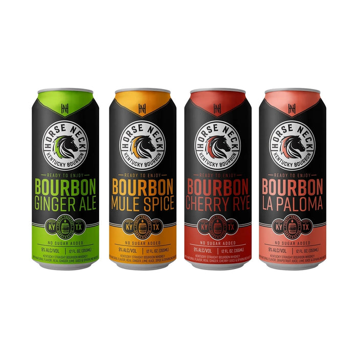 Horse Neck - Horseneck Bourbon Ready to Drink Cocktail Variety Pack (4 Pack) - TIPXY