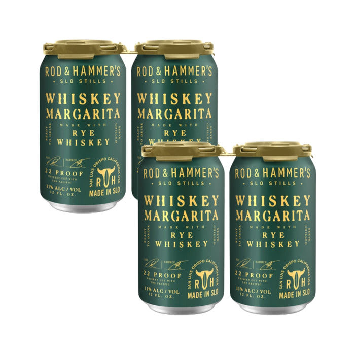 Rod & Hammer's - Whiskey Margarita Ready to Drink Cocktail (4 Pack) - TIPXY