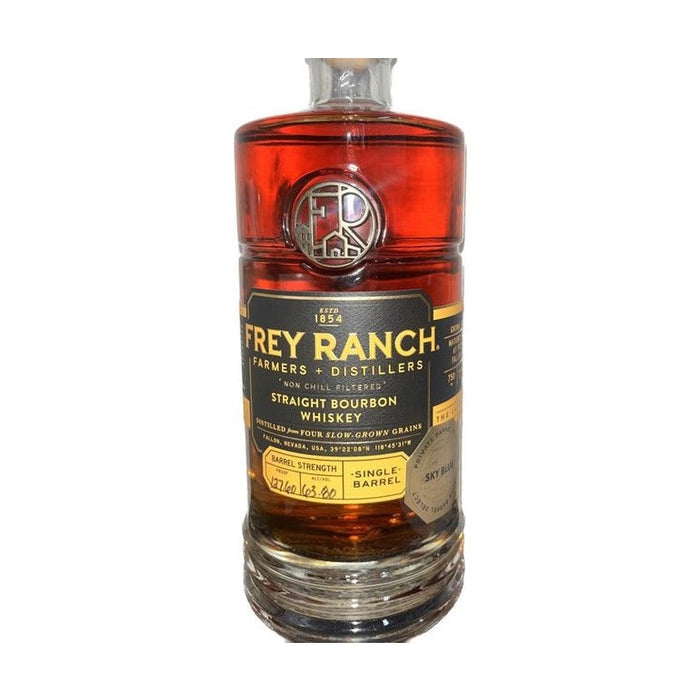 Frey Ranch Farmers + Distillers - Private Barrel Select Sky Blue Straight Bourbon Barrel Strength (Barrel No. 1625) - TIPXY