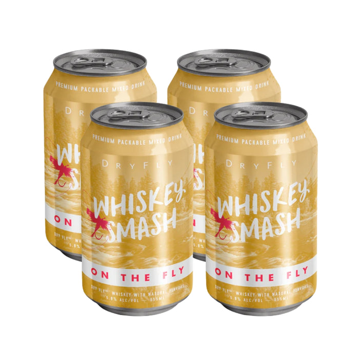 Dry Fly - On The Fly Whiskey Smash Ready to Drink Cocktail (4 Pack) - TIPXY