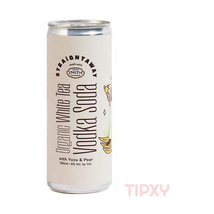 StraightAway Cocktails - Organic White Tea Vodka Soda With Yuzu & Pear Ready to Serve Cocktail - TIPXY