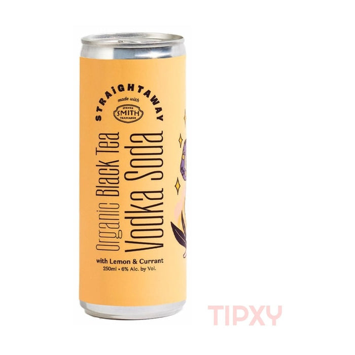 StraightAway Cocktails - Organic Black Tea Vodka Soda Ready to Serve Cocktail - TIPXY