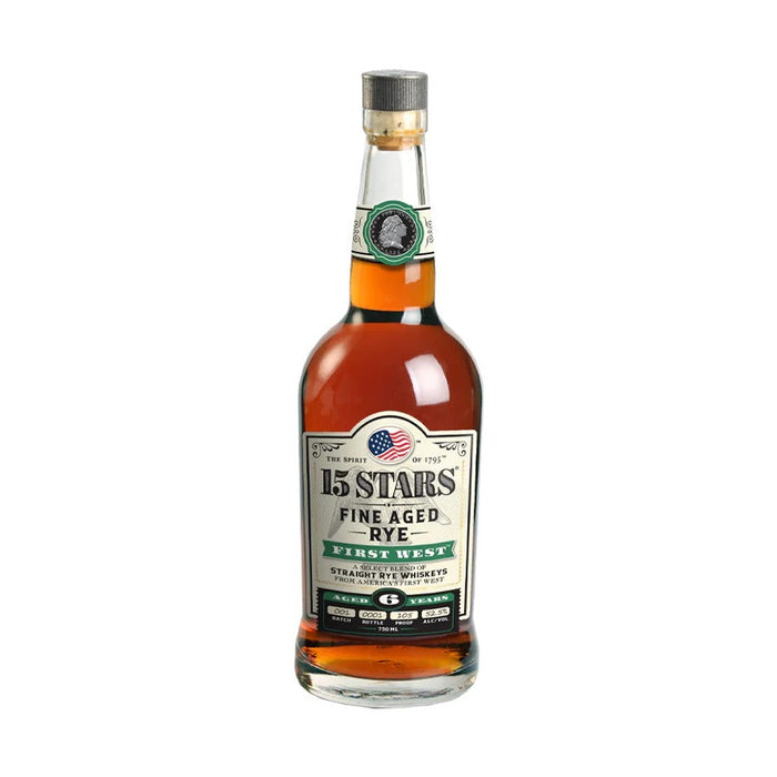 15 Stars - Fine Aged First West Straight Rye Whiskey - TIPXY