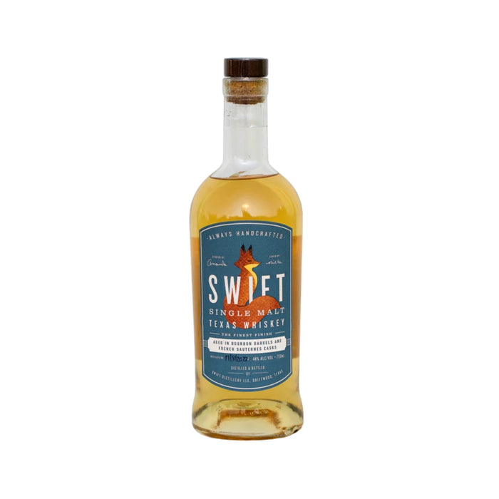 Swift - Single Malt Texas Whiskey Aged in Bourbon Barrels & French Sauternes Casks - TIPXY